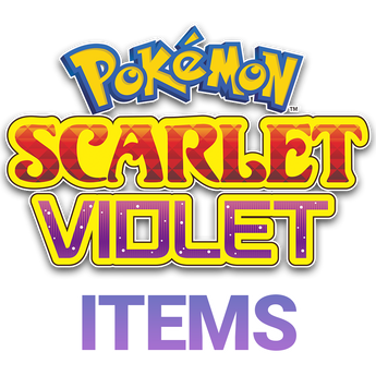 Pokemon Scarlet and Violet Items Collection
