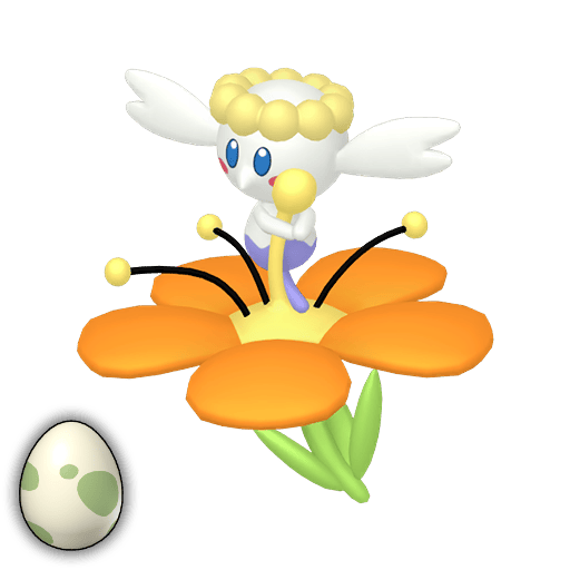 #0669-2 Flabebe-Orange Egg [Scarlet & Violet]